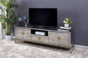 Pan Home Goldspool Tv Unit Upto 60 Inch - Gold