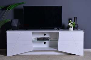 Pan Home Benedetta Tv Unit Upto 60 Inches Melamine - White