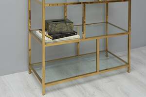 Pan Home Gigatouch Shelving Unit 6 Tier - Gold