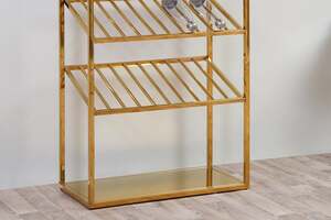 Pan Home Multiglass 6-tier Shelving Unit - Gold