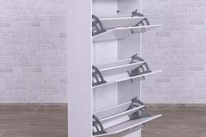 Pan Home Lincolyn 18-pair Shoe Rack With 3 Drawers - White