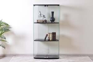 Pan Home Ypperlig 2-door Display Cabinet - Black