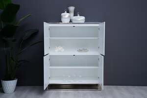 Pan Home Lincoln Bar Cabinet - White