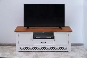 Pan Home Opus Tv Unit Upto 50 Inches - Natural and White