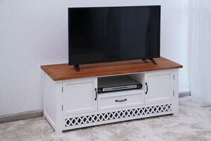 Pan Home Opus Tv Unit Upto 50 Inches - Natural and White