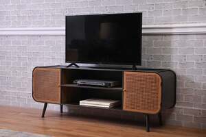 Pan Home Sparland Tv Unit Upto 65 Inches - Natural and Black