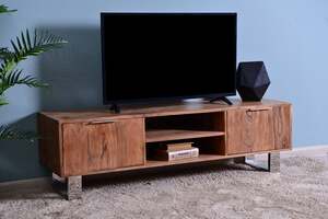 Pan Home Greenbelt Tv Unit Upto 65 Inch Solid Wood - Natural