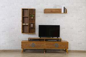 Pan Home Faulkner Tv Unit Upto 55 Inches - Brown