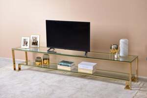 Pan Home Quitaque Tv Unit Upto 85 Inches - Gold