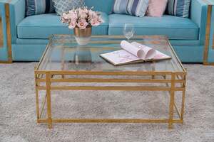 Pan Home Caledon Coffee Table Square - Gold