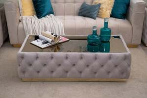 Pan Home Redking Coffee Table - Black and Beige