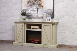 Pan Home Springwood Fireplace - White