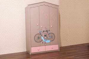 Pan Home Hopkins 3 Door Kids Wardrobe