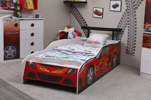 Pan Home Fairchild Kids Car Bed 90x190 Cm