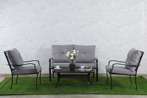 Pan Home Greeley Garden Sofa Set (2+1+1+c.t)