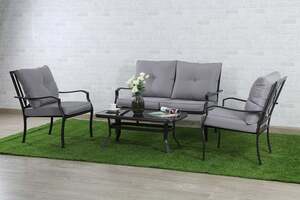 Pan Home Greeley Garden Sofa Set (2+1+1+c.t)