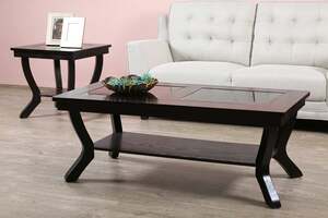 Pan Home Energy Coffee Table and 2 End Table Set - Brown