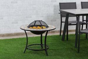 Pan Home Tutemo Fire Pit With Barbecue