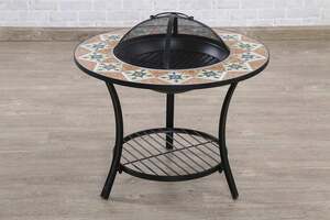 Pan Home Tutemo Fire Pit With Barbecue