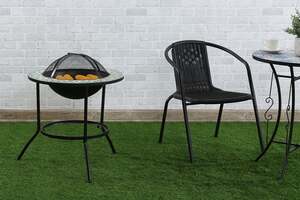 Pan Home Fabrilla Fire Pit With Barbecue