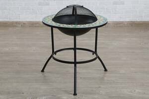 Pan Home Fabrilla Fire Pit With Barbecue