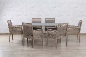 Pan Home Oceanbreeze Garden Dining Set (1+6)