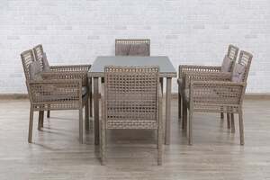 Pan Home Oceanbreeze Garden Dining Set (1+6)