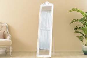 Pan Home Hedge Cheval Mirror White 35x158cm