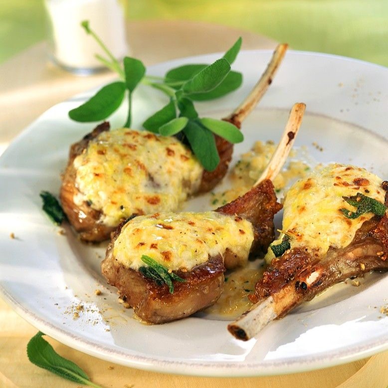 Lamb Chops With With Cheese
