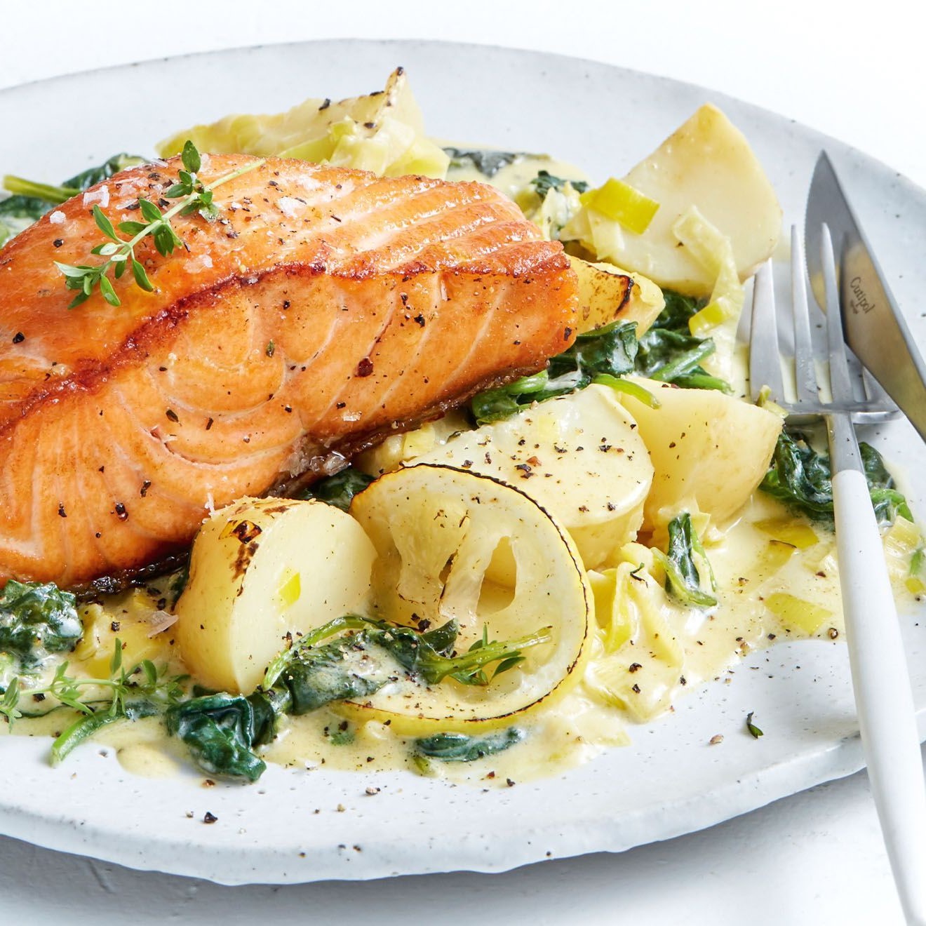 Salmon With Potatoes